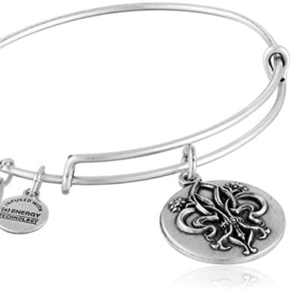 NWT Alex & Ani Bracelet Fleur de Lis III Silver